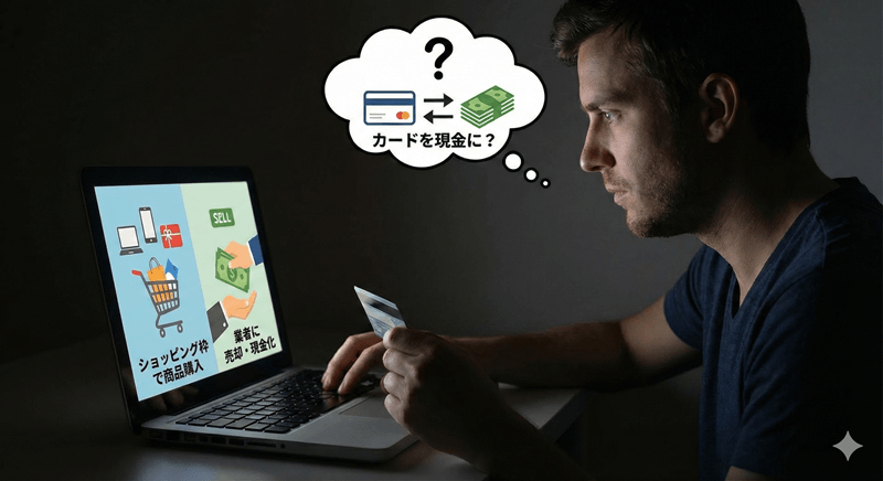 クレジットカード現金化の流れ
