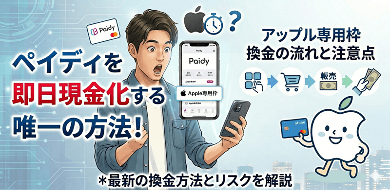ペイディアップル枠現金化
